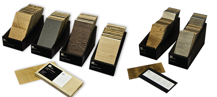 Hallmark Floors Commercial Chip Boxes for Hardwood and Luxury Commercial flooring products 