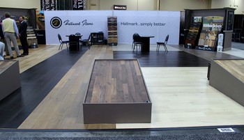 Hallmark Floors' booth at Surfaces 2014