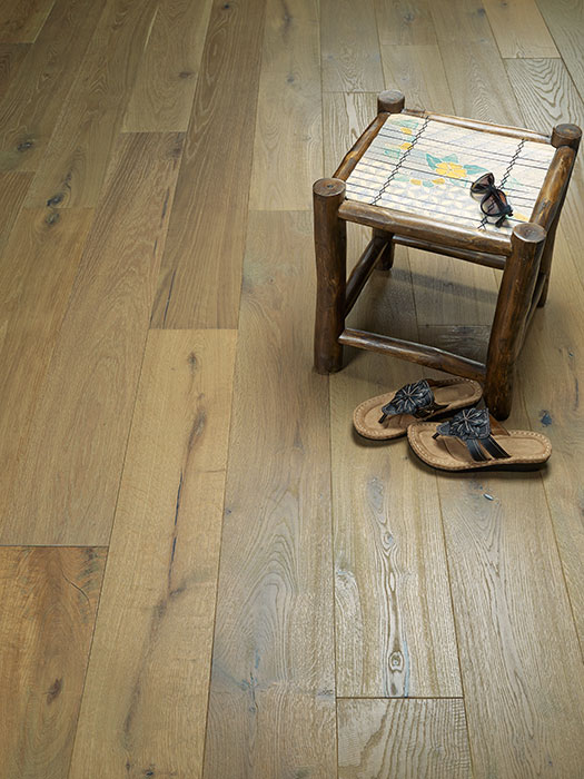 A vignette of Catalina Alta Vista Hardwood Flooring Collection by Hallmark Floors