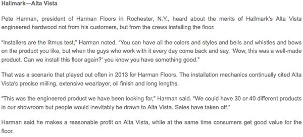 Harman Hardwood Flooring Co. and Hallmark Floors with NRF in Rochester, NY