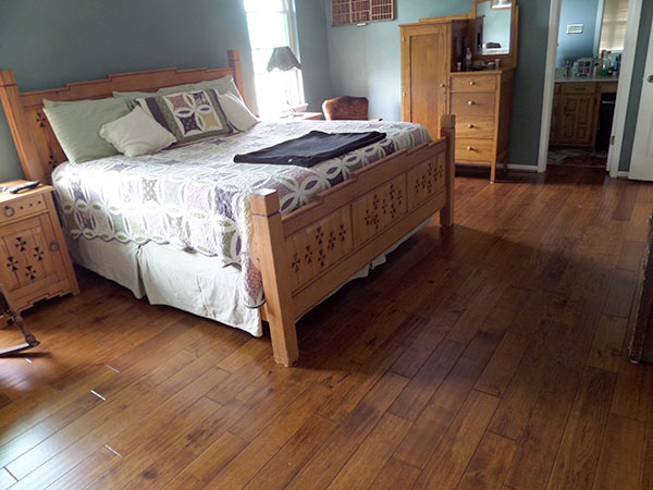 Heirloom Buckskin installation hardwood by Abbot Flooring