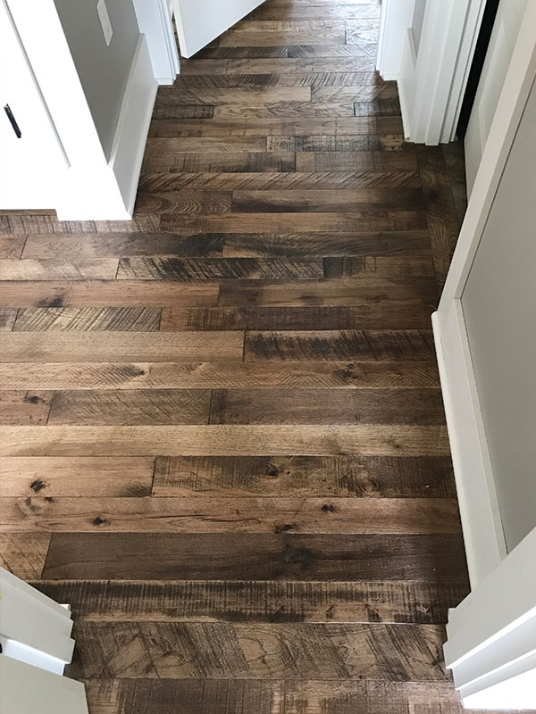 Hallmark Floors Organic Solid Tulsi entryway install by Rons hardwood