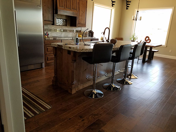 Silverado Tobacco install by sunset flooing kitchen Silverado Tobacco install by sunset flooing kitchen