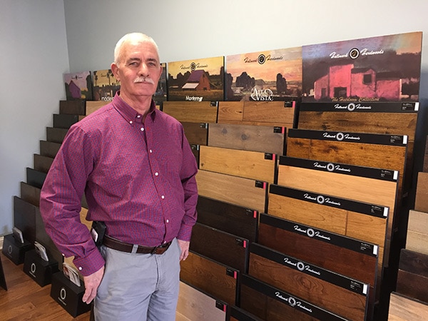 Marty's Hardwood hardwood display