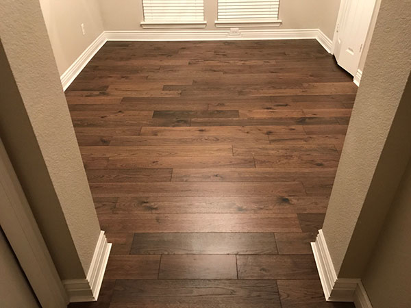 Novella Eliot installation by masters flooring in keller