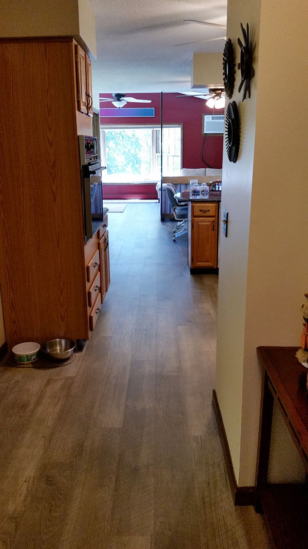 Courtier Vidame Hickory installation by Adams Family Floors with Review and Testimonial