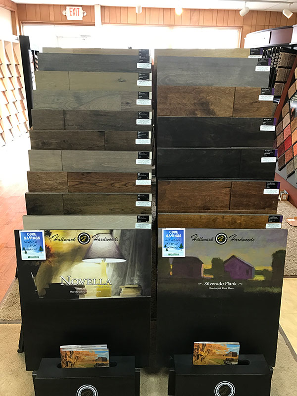 Novella Silverado display at Adams Family Flooring