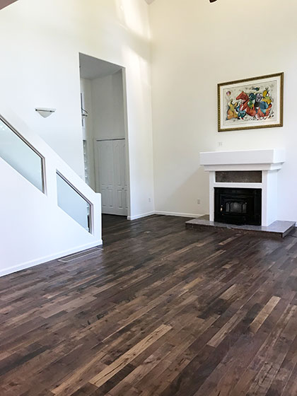 organic solid tamarind living room by adams family flooring