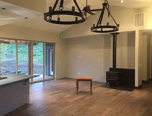 Novella Faulkner Hickory Dining Room Floor Installation Big Sky, MT