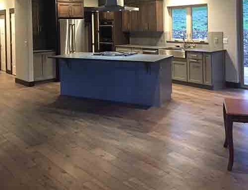 Novella Faulkner Hickory Kitchen Floor Installation Big Sky, MT