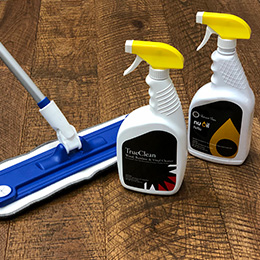 NuOil and TrueClean Maintenance products by Hallmark Floors