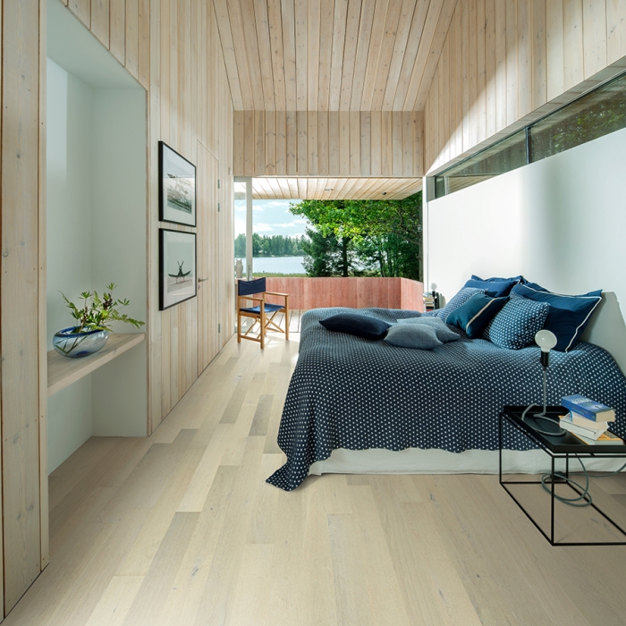Product Crestline Solid Colden Oak Bedroom by Hallmark Floors