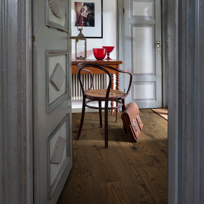 Product Crestline Solid Porter Red Oak hallway by Hallmark Floors