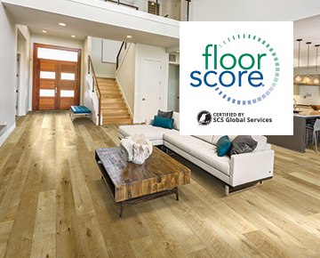 Hallmark Floors Waterproof Flooring is FloorScore Certified