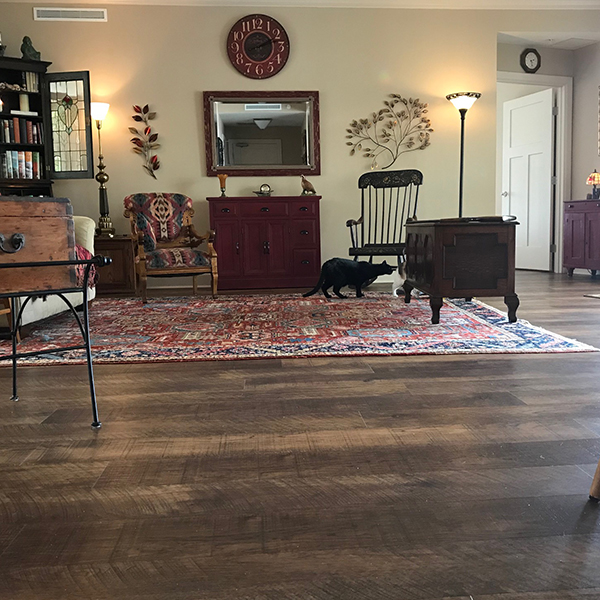 Hallmark Floor Courtier Rigid Monarch Hickory family room install in Jacksonville Hallmark Floor Courtier Rigid Monarch Hickory family room install in Jacksonville
